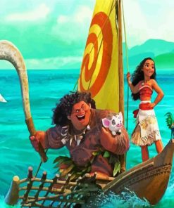 Maui And Moana Paint By Number