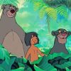 Mowgli And Bagheera And Baloo paint by numbers