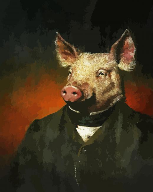 Mr Pig Paint By Number