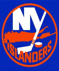 NY Islanders Logo Paint By Number