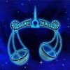 Neon Libra Horoscope Paint By Number