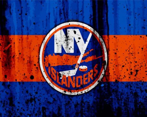 New York Islanders Logo Art Paint By Number