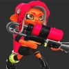 Octoling Splatoon paint by numbers