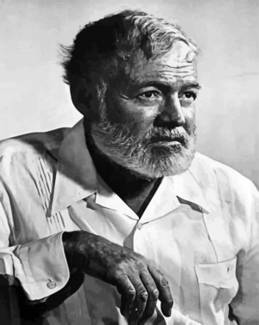 Old Ernest Hemingway Paint By Number