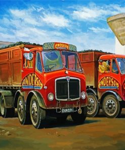 Old Lorries Paint By Number