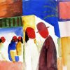 On The Street Macke Art paint by numbers