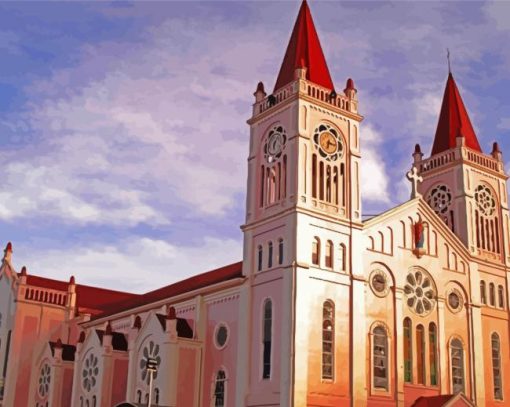 Our Lady Of Atonement Cathedral Baguio Philippines Paint By Number