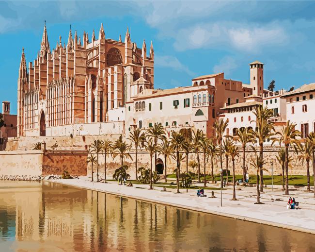 Palma Spain paint by numbers