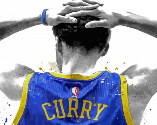 Player Stephen Curry paint by numbers
