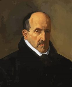 Portrait of Don Luis de Góngora Velazquez paint by numbers