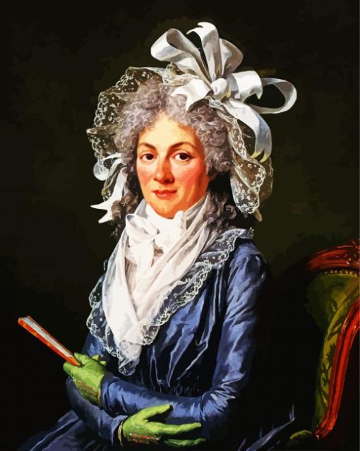 Portrait Of Madame De Genlis Guiard Paint By Number