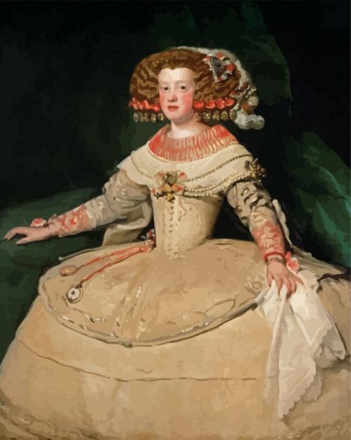 Infanta Maria Theresa By Velazquez Paint By Number