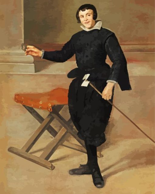 Portrait Of The Jester Calabazas Velazquez Paint By Number