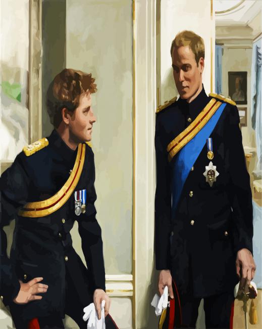 Prince William And Harry paint by numbers