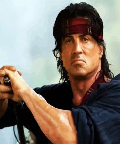 Rambo Film paint by numbers