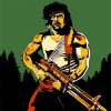 Rambo Illustration paint by numbers