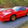 Red Firebird Car painting by numbers
