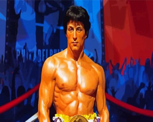 Rocky Balboa Boxer Paint By Number
