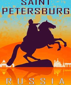 Russia St Petersburg Poster paint by numbers