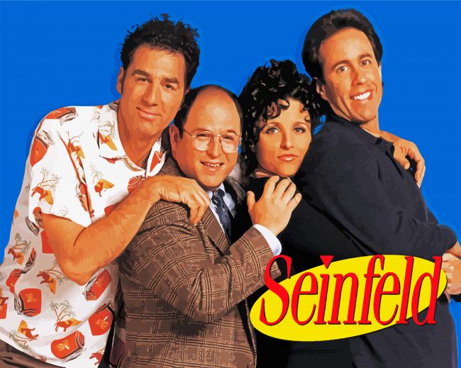 Seinfeld Cast paint by numbers