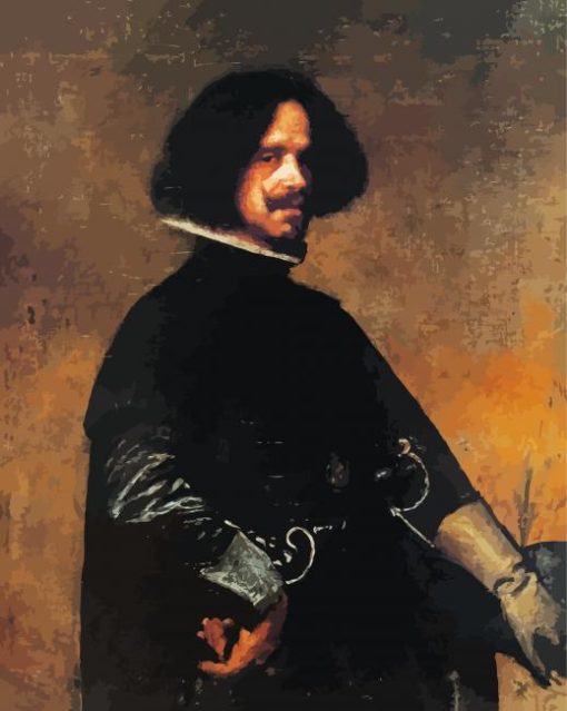 Self Portrait Velazquez paint by numbers