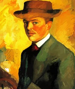 Self Portrait with Hat paint by numbers