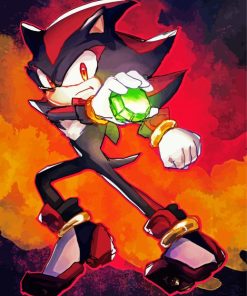 Shadow The Hedgehog Art Paint By Number