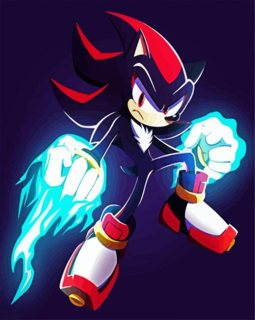 Shadow The Hedgehog Paint By Number