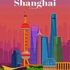 Shanghai City Poster Paint By Number