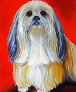 Shih Tzu Dog Art paint by numbers