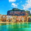 Sicily Cefalu Italy paint by numbers
