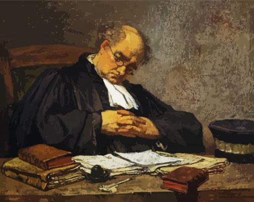 Sleepy Judge Paint By Number