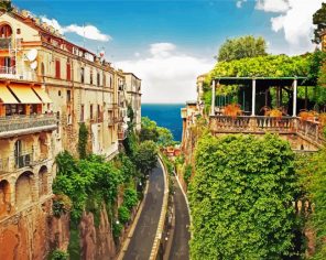 Sorrento Town paint by numbers