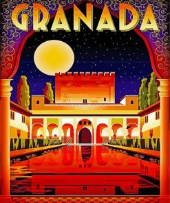 Spain Granada Poster Paint By Number