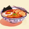 Spicy Ramen paint by numbers
