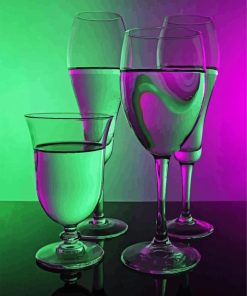 Still Life Glasses Paint By Number