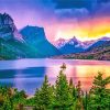 Sunset At Glacier National Park paint by numbers