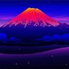 Sunset Mt Fuji paint by numbers