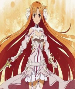 Sword Art Online Asuna Anime Character paint by numbers