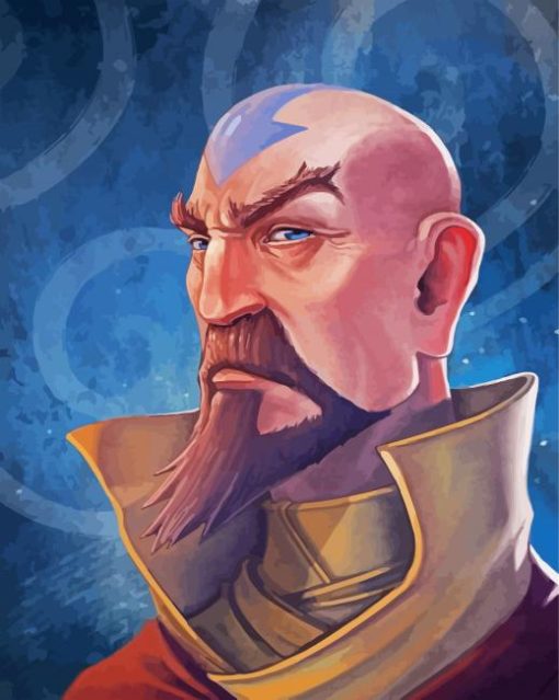 Tenzin Avatar Animation paint by numbers