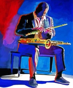 The Saxophone Player Art paint by numbers