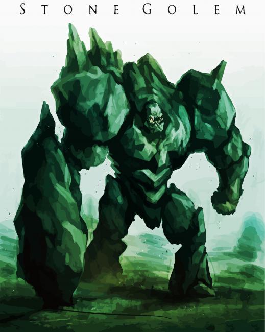 The Stone Golem Paint By Number