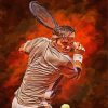 The Tennis Players Roger Federer paint by numbers