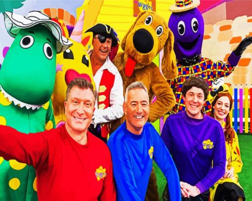 The Wiggles Group paint by numbers