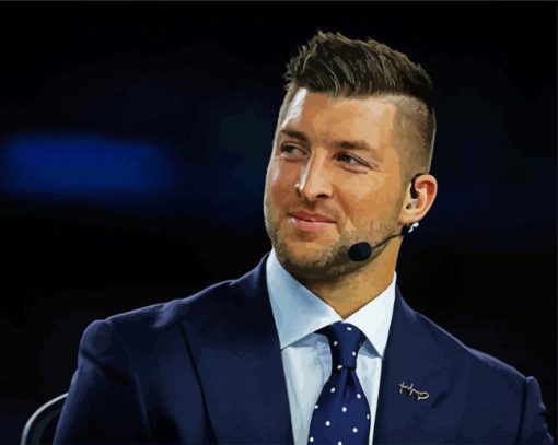 Elegant Tim Tebow Paint By Number