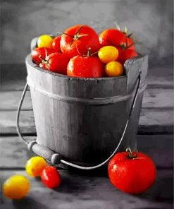 Tomatoes Fruits Food paint by numbers