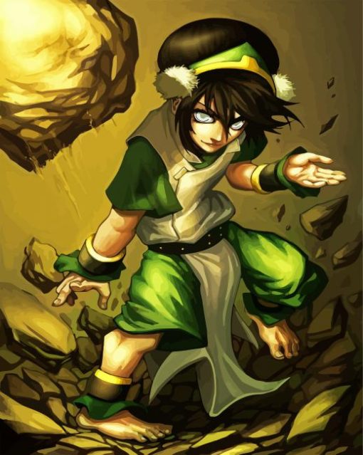 Toph Avatar Animation paint by numbers