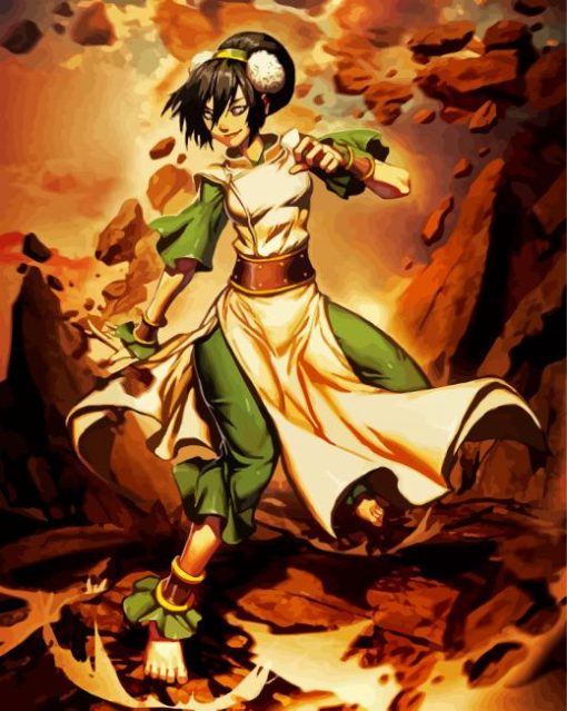 Toph Avatar paint by numbers
