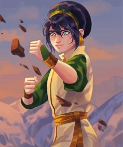 Toph Beifong paint by numbers