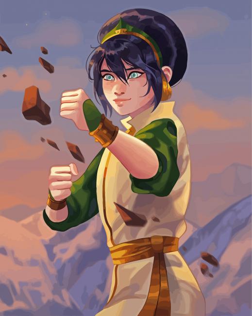 Toph Beifong paint by numbers